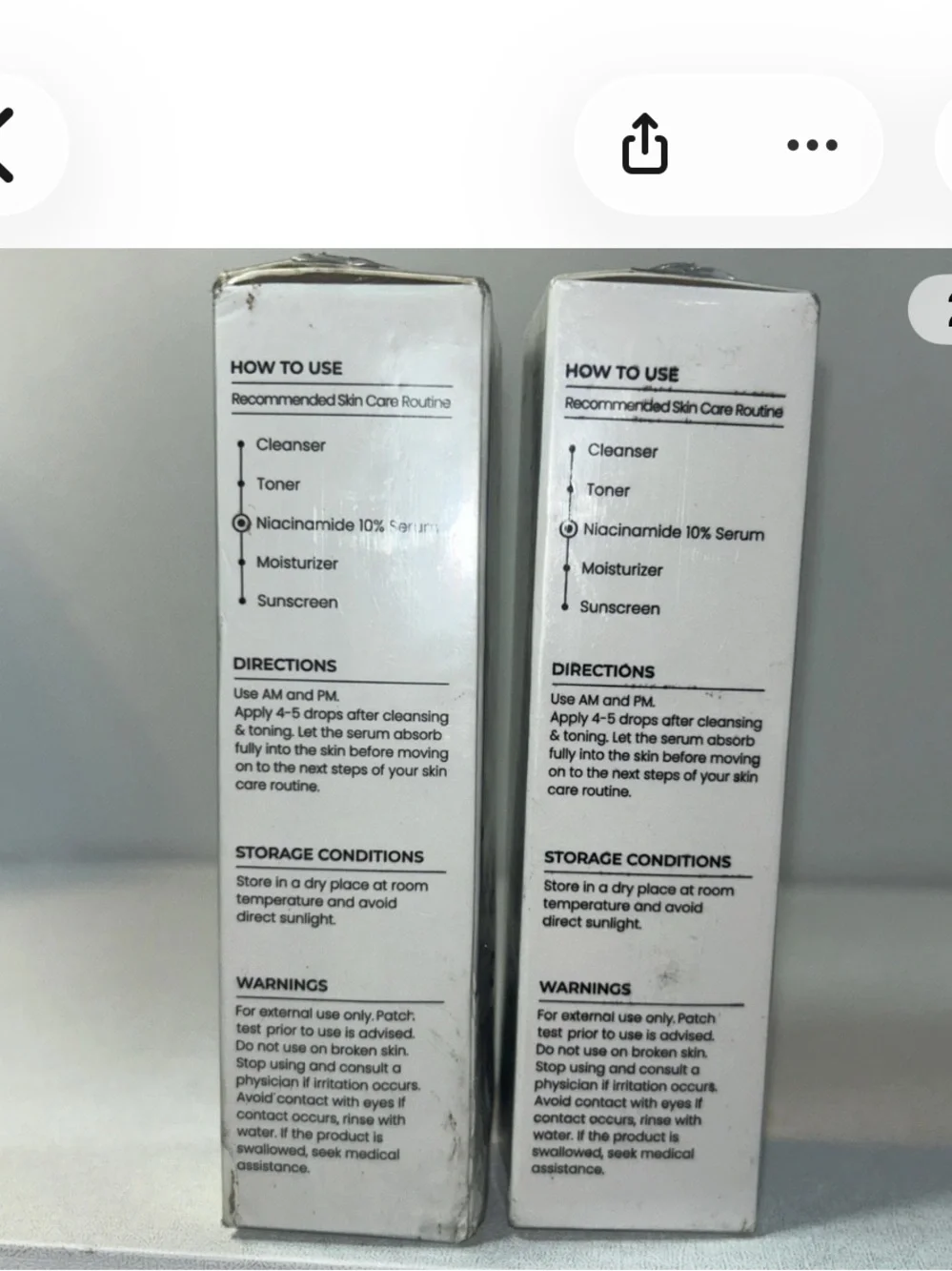 2 Niacinamide 10% Facial Serum - White
